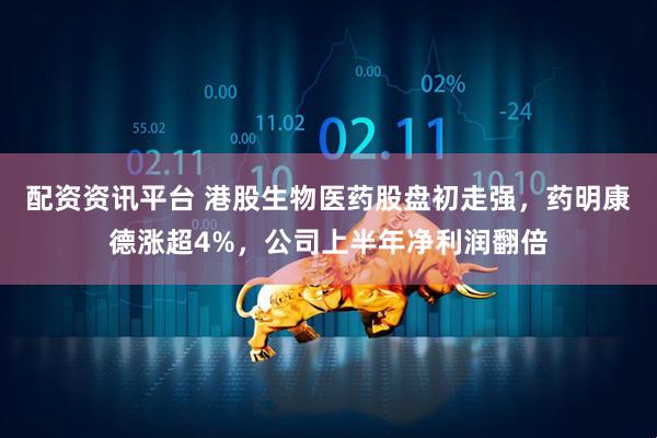 配资资讯平台 港股生物医药股盘初走强，药明康德涨超4%，公司上半年净利润翻倍